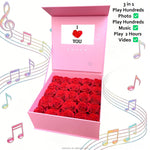 Zenvra Preserved Rose Memory Box with 7" LCD Display