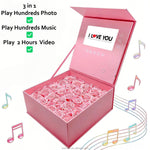 Zenvra Preserved Rose Memory Box with 7" LCD Display