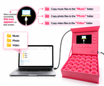 Zenvra Preserved Rose Memory Box with 7" LCD Display