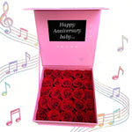 Zenvra Preserved Rose Memory Box with 7" LCD Display